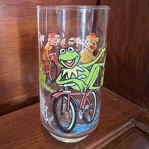 Vintage Henson Muppets Kermit the Frog Glass
